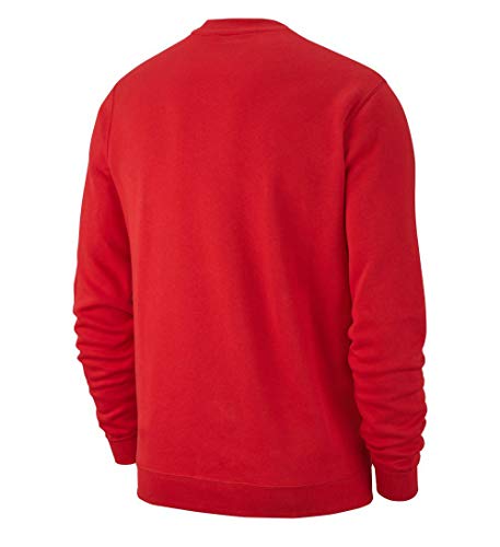 NIKE Y CRW FLC TM Club19 Sudadera, Niños, University Red/White, L