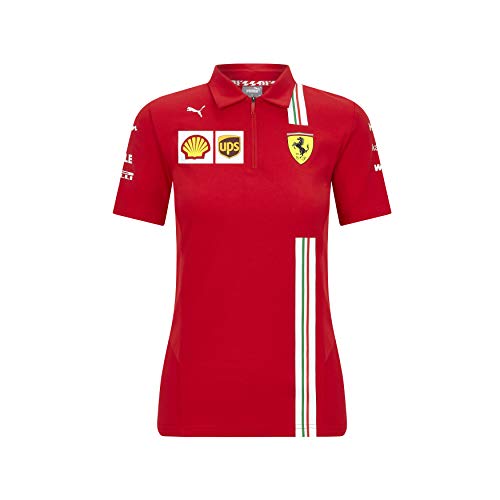 Official Formula One - Scuderia Ferrari 2020 Puma - Polo de Equipo para Mujer - Size:L