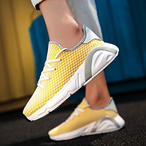 OPAKY Moda Pareja Malla Transpirable Antideslizante Usar Zapatos para Correr Zapatos Casuales Zapatillas de Deporte Respirable para Correr Deportes Zapatos Running Hombre Mujer