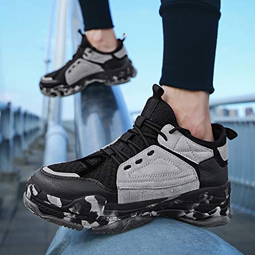 OPAKY Zapatillas Deporte Zapatos de Malla Transpirable para Hombres Zapatos Casuales para Hombre Zapatillas de Deporte de Moda Transpirables Casual