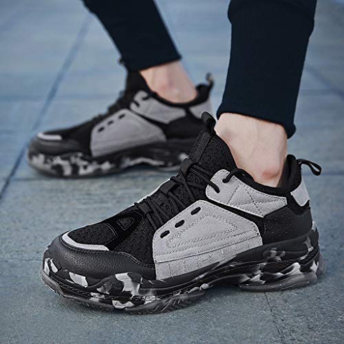 OPAKY Zapatillas Deporte Zapatos de Malla Transpirable para Hombres Zapatos Casuales para Hombre Zapatillas de Deporte de Moda Transpirables Casual