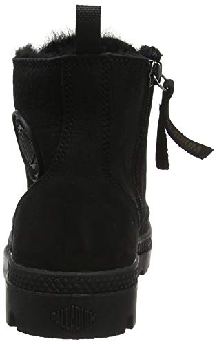 Palladium Pampa Hi Zip WL, Botas Slouch para Mujer, Negro (Black/Black 466), 39 EU