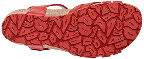 Panama Jack Chia Nacar, Sandalia con Pulsera Mujer, Rojo (Rojo B2), 36 EU