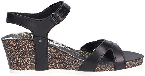 Panama Jack Julia Boulevard, Sandalias con cuña Mujer, Schwarz, 42 EU