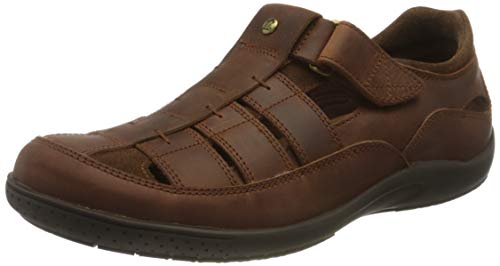 Panama Jack Meridian Basics, Sandalias Planas Hombre, Piel, 46 EU