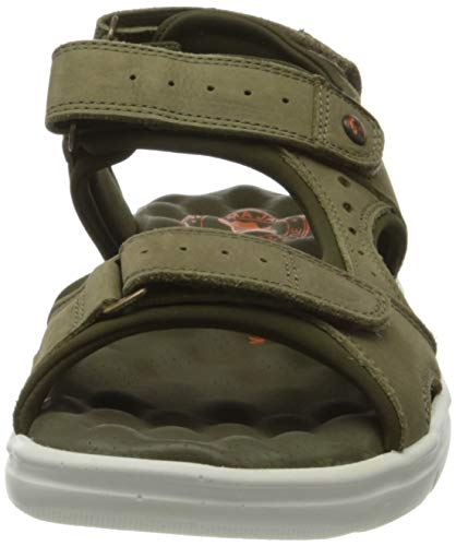 Panama Jack Salton, Sandalias Planas Hombre, Caqui, 42 EU