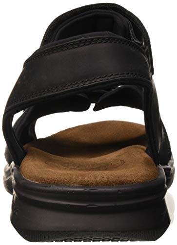 Panama Jack Sanders Basics, Sandalias con Punta Abierta Hombre, Negro (Negro C2), 43 EU