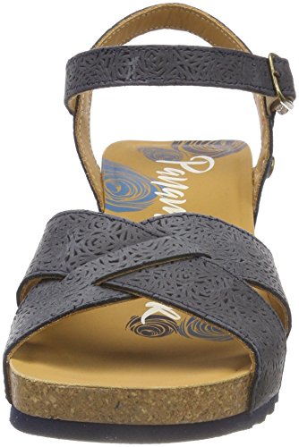 Panama Jack Vika Roses, Sandalia con Pulsera Mujer, Azul (Marino B5), 36 EU