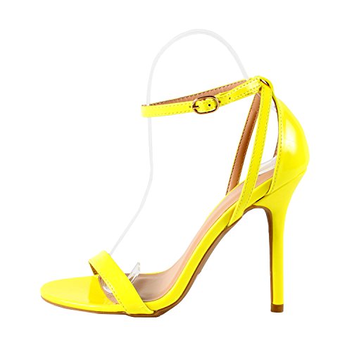 para Mujer Fashion Correa de Tobillo Cut out Bomba de Sandalias Stiletto tacón Zapatos