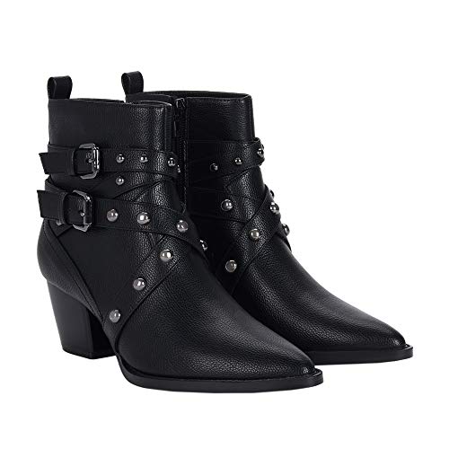 Parfois - Botines Tacón Medio Cowboy Studs - Mujeres - Tallas 41 - Negro