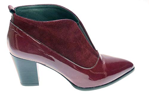 PATRICIA MILLER Botines de Tacon 594 para Mujer (36 EU, Granate)