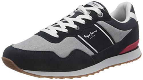 Pepe Jeans Cross 4 Sailor, Zapatillas Hombre, 564 Chambray, 44 EU