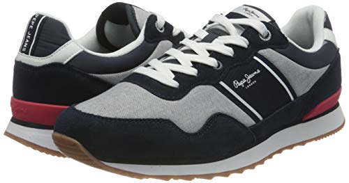 Pepe Jeans Cross 4 Sailor, Zapatillas Hombre, 564 Chambray, 44 EU