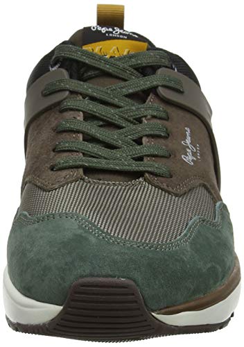 Pepe Jeans London Blake 01, Zapatillas Hombre, Khaki Green 765, 43 EU