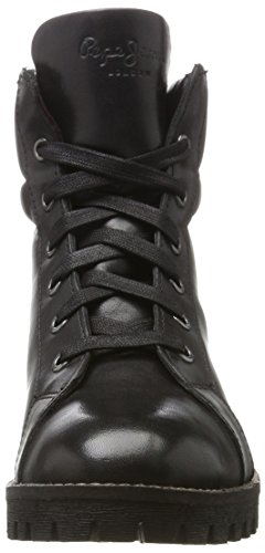 Pepe Jeans London Hellen Laces, Botas Mujer, Negro (Black), 36 EU