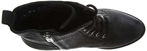 Pepe Jeans London Vernon Laces, Botines Mujer, Black 999, 38 EU