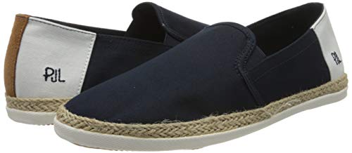 Pepe Jeans MAUI Slip ON, Sandalias con cuña Tipo Alpargatas Hombre, Azul Marino 595, 45 EU