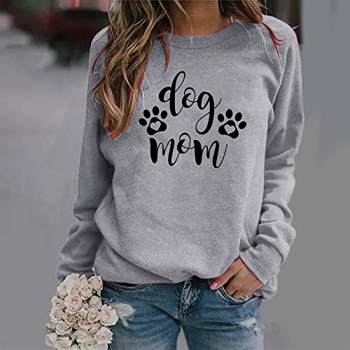 Pistaz - Sudadera para mujer, diseño de corazón con texto en inglés "Amour Corazón y Perro"