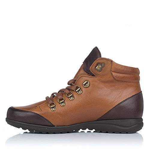 PITILLOS 2115 Botin Piel Cordones Plano Mujer Marron 40