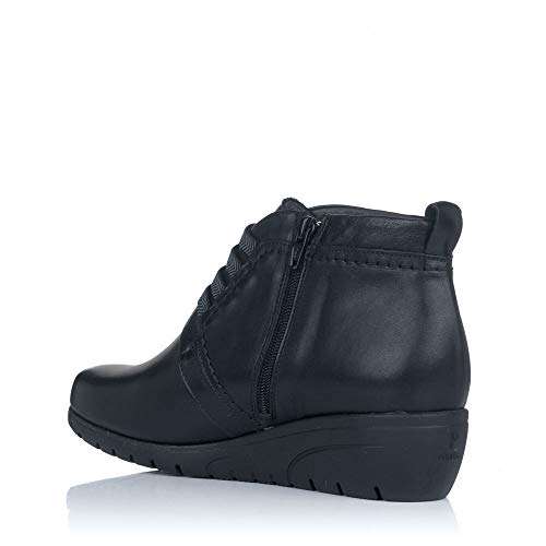 PITILLOS 2123 Botin Piel Elasticos CUÑA Mujer Negro 38