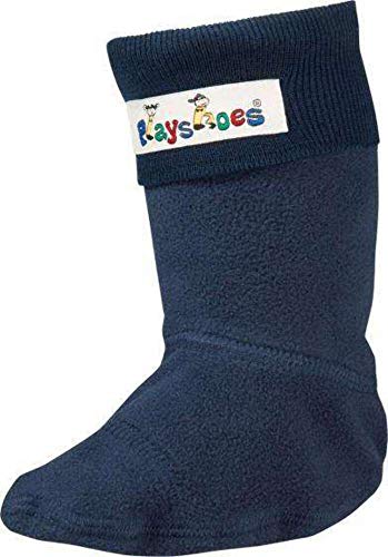 Playshoes Fleece-Stiefel-Socke, Calentadores Unisex Niños, Azul, 18/19 EU