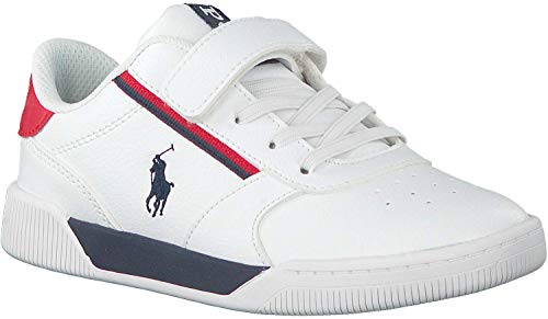 Polo ralph lauren - sneaker keelin bambino - 32 - bianco-blu-rosso