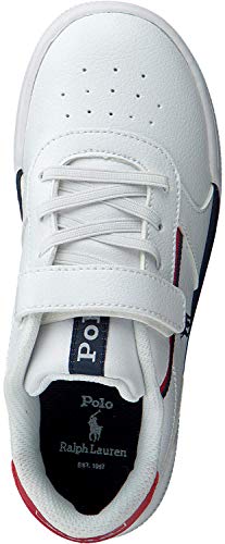 Polo ralph lauren - sneaker keelin bambino - 32 - bianco-blu-rosso