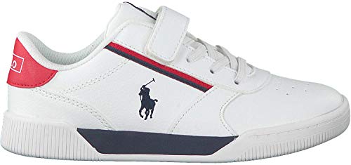 Polo ralph lauren - sneaker keelin bambino - 32 - bianco-blu-rosso