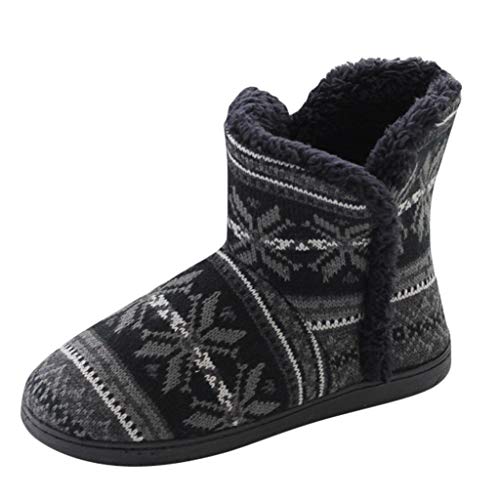 POLP Zapatillas de algodón Cálidos Mujer Botas de algodón Zapatillas de Estar por casa Botas de Nieve Suaves Zapatos de algodón Botas Mujer Planas Invierno