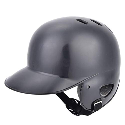 【???????ó? ?? ?????? ?????】Casco Deportivo, Casco de bateo, Equipo de protección Deportivo, para Deportes de béisbol. Bateo de niños Adolescentes Protectores para Adultos(Black)