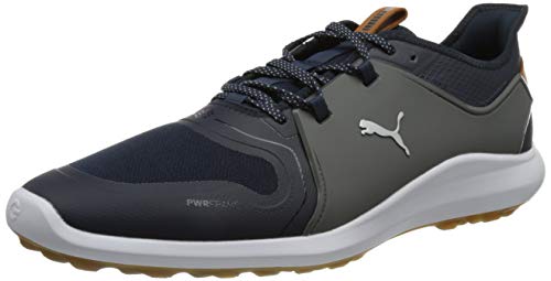 PUMA 193000, Zapatos de Golf Hombre, Blazer Silver Quiet Shade Azul Marino, 43 EU