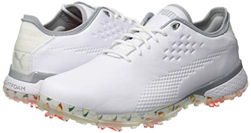 Puma 193849, Zapatos de Golf Hombre, White White, 40.5 EU