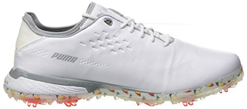 Puma 193849, Zapatos de Golf Hombre, White White, 40.5 EU