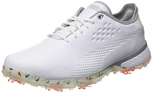 Puma 193849, Zapatos de Golf Hombre, White White, 40.5 EU