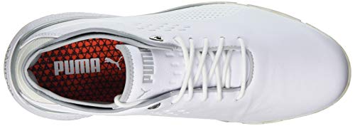 Puma 193849, Zapatos de Golf Hombre, White White, 40.5 EU