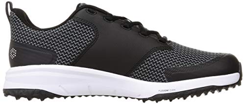 PUMA 194542, Zapatos de Golf Hombre, Negro Plata, 41 EU