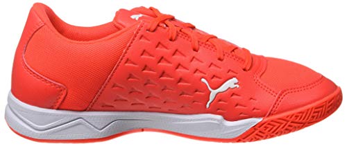 PUMA AURIZ JR, Zapatillas de Futsal, Rojo Blast Blanco Rojo Blast, 35 EU