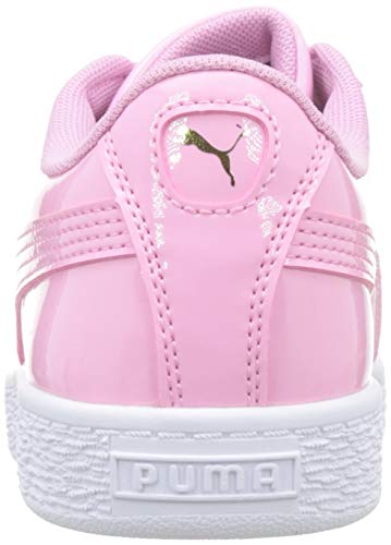 PUMA Basket Heart Patent PS, Zapatillas para Niñas, Prism Pink-Prism Pink, 34 EU