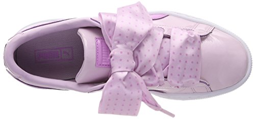 Puma Basket Heart Stars JR, Zapatillas Mujer, Rosa (Winsome Orchid-Orchid-Metallic Gold), 39 EU