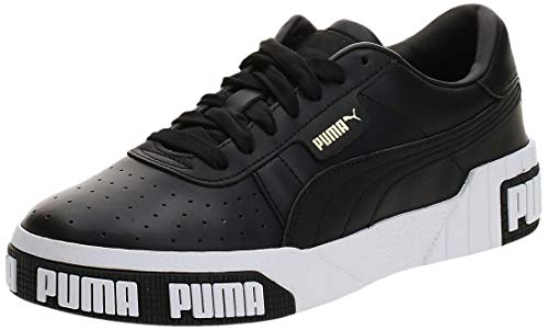 PUMA Cali Bold Wn's, Zapatillas Deportivas Mujer Black-Metallic Gold, 38 EU