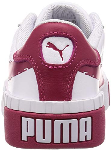 Puma Cali Brushed Wn's, Zapatillas Deportivas Mujer, White-Cerise, 36 EU