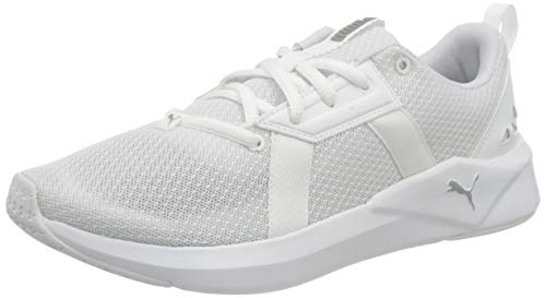 PUMA Chroma Wn'S, Zapatillas de Gimnasio Mujer, Blanco White/Metallic Silver, 44 EU