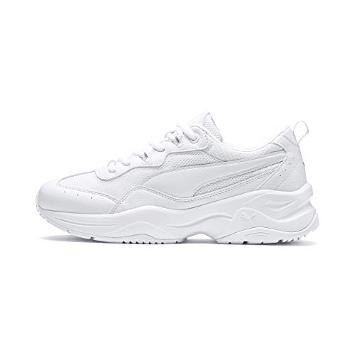 PUMA Cilia, Zapatillas Mujer, Blanco (White/Gray Violet/Silver), 37 EU