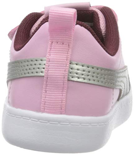 PUMA COURTFLEX V2 V INF, Zapatillas Unisex bebé, Pale Pink Silver, 22 EU