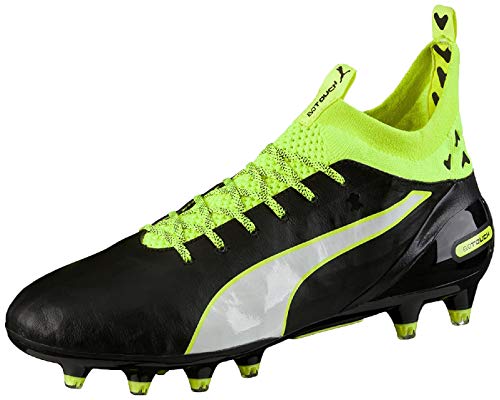 PUMA Evotouch Pro FG, Botas de fútbol Hombre, Color Negro, Blanco y Negro, 43 EU