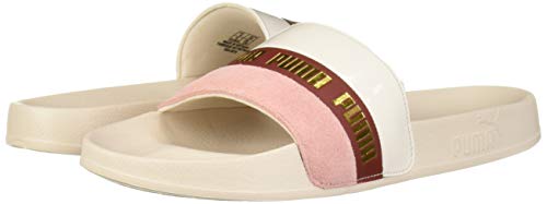 PUMA Leadcat Sandalias deslizantes para hombre, marfil (Rosas pastel para novia.), 47 EU