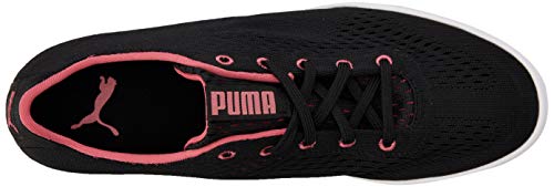 PUMA Monolite Cat EM, Zapatos de Golf Mujer, Negro Black/Rapture Rose, 37.5 EU