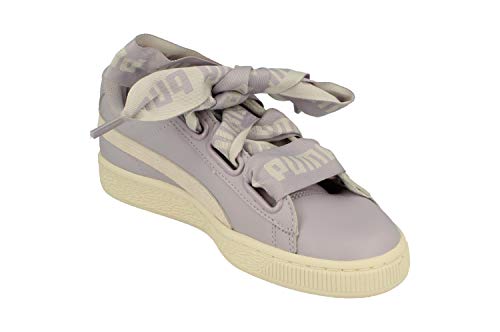 Puma Mujeres Basket Heart DE Trainers 364082 Sneakers Zapatos (UK 8 US 10.5 EU 42, Thistle Whisper Rose Gold 07)