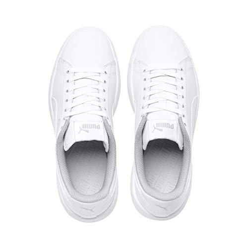 PUMA Smash V2 L Jr, Zapatillas, Blanco White White, 35.5 EU