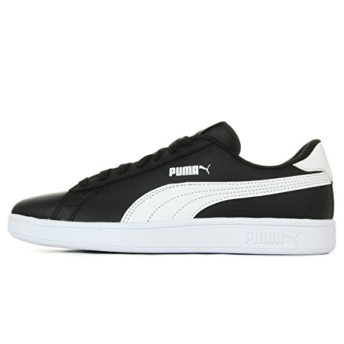 PUMA Smash V2 L Jr, Zapatillas Unisex Adulto, Negro Black White, 36 EU